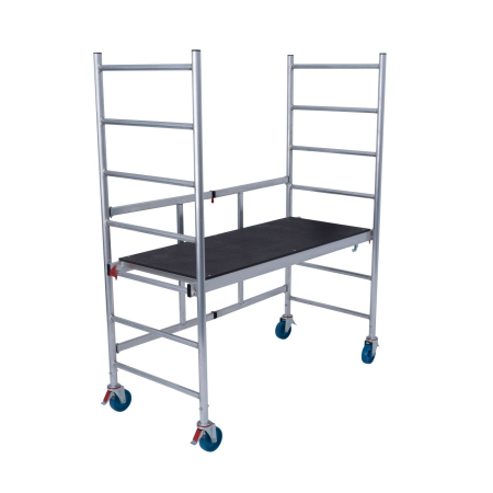 Aluminiowe rusztowanie składane Krause RollTec – wysokość robocza 2,9 m